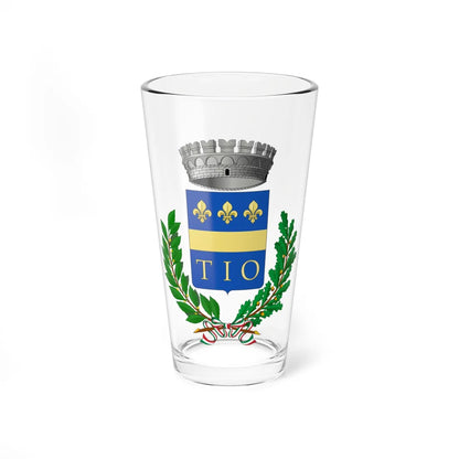 Tione degli Abruzzi-Stemma (Italy) (Coat of Arms) Pint Glass 16oz 16oz - Go Mug Yourself