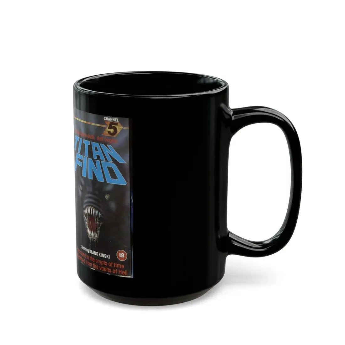 TITAN FIND (VHS COVER) - Black Coffee Mug - Go Mug Yourself
