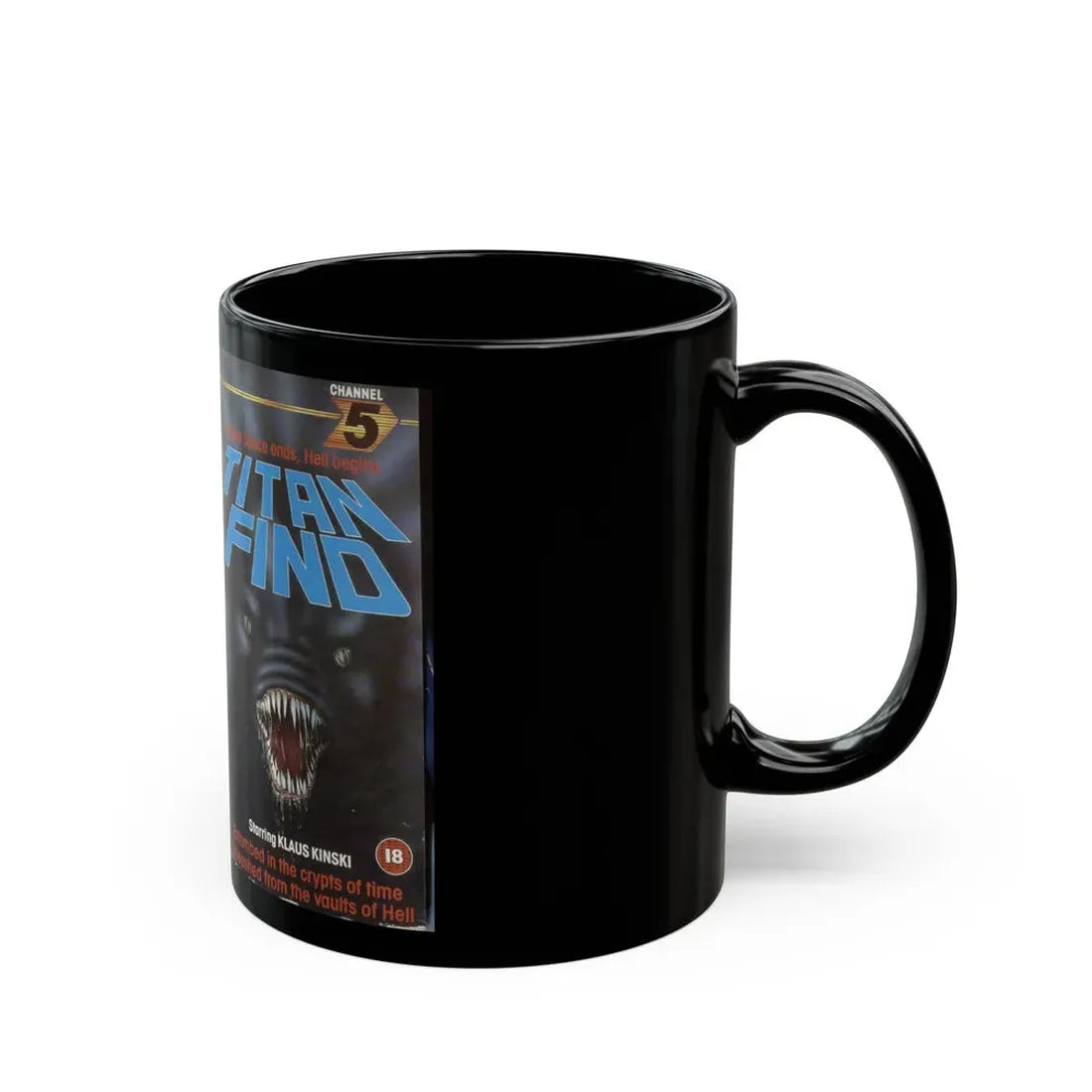 TITAN FIND (VHS COVER) - Black Coffee Mug - Go Mug Yourself