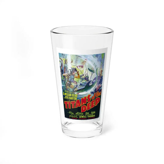 TITANS OF THE DEEP 1938 Movie Poster - Pint Glass 16oz 16oz - Go Mug Yourself