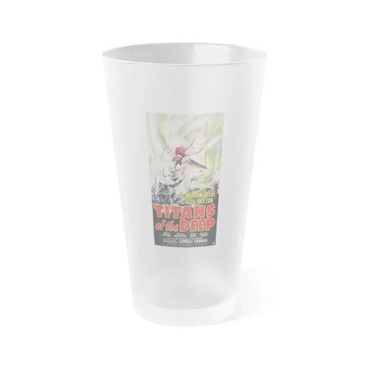 TITANS OF THE DEEP (2) 1938 Movie Poster - Frosted Pint Glass 16oz 16oz Frosted - Go Mug Yourself