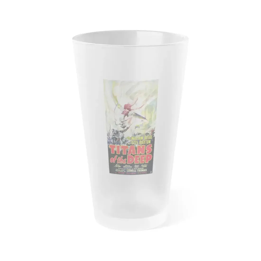 TITANS OF THE DEEP (2) 1938 Movie Poster - Frosted Pint Glass 16oz 16oz Frosted - Go Mug Yourself