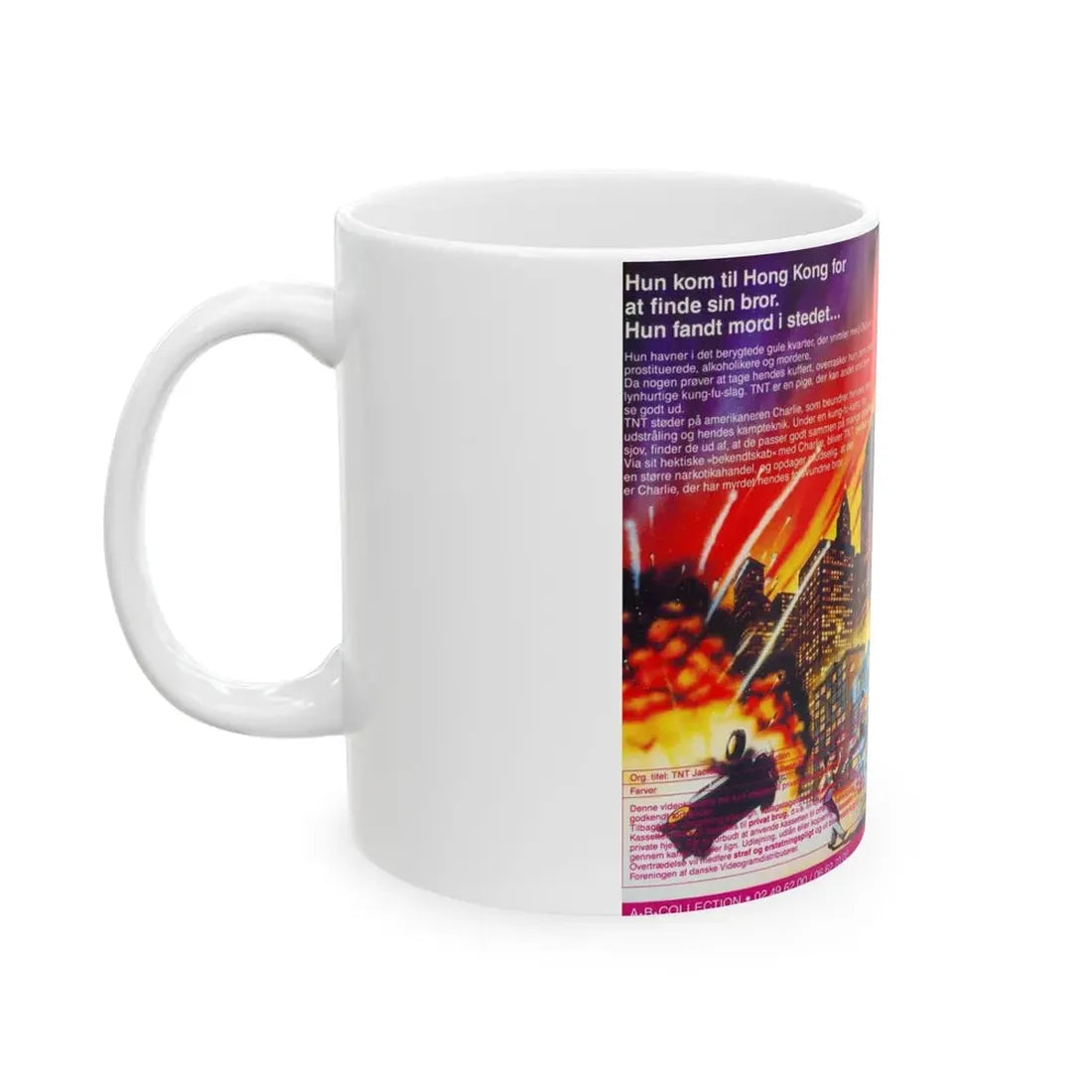 TNT JACKSON (VHS COVER) - White Coffee Mug - Go Mug Yourself