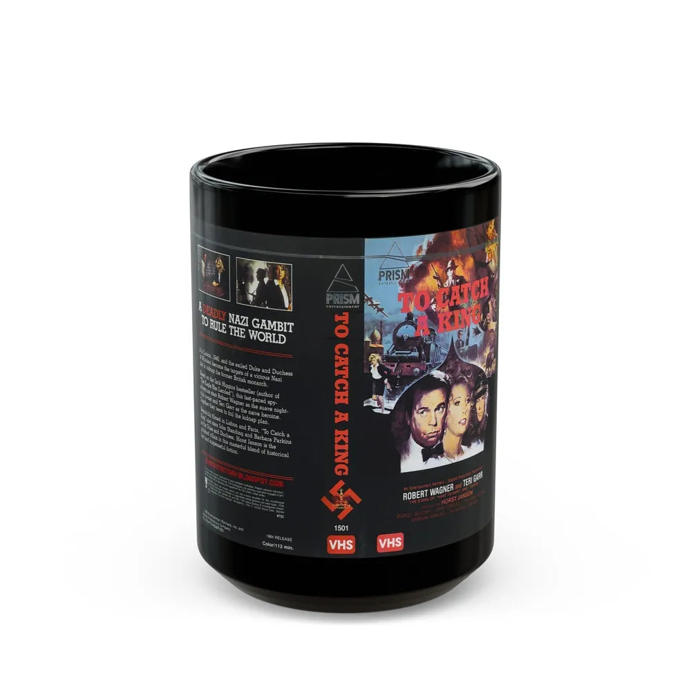 TO CATCH A KING (VHS COVER) - Black Coffee Mug-15oz-Go Mug Yourself