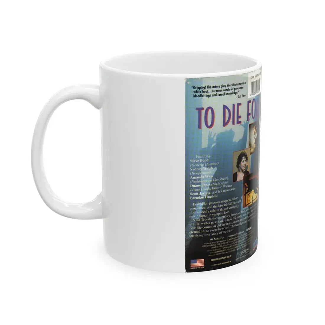 TO DIE FOR (VHS COVER) - White Coffee Mug - Go Mug Yourself