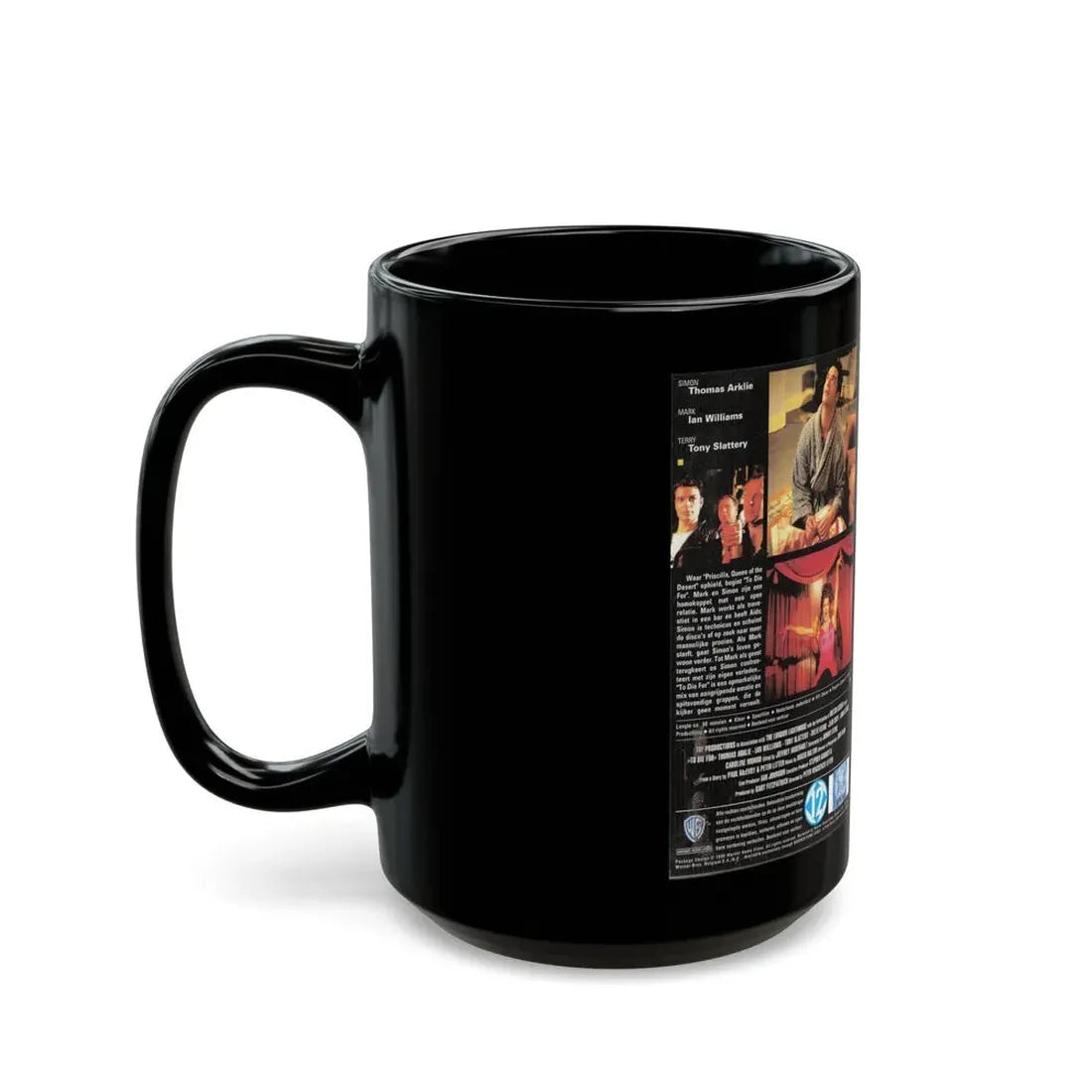 TO DIE FOR WARNER HOME VIDEO (VHS COVER) - Black Coffee Mug - Go Mug Yourself