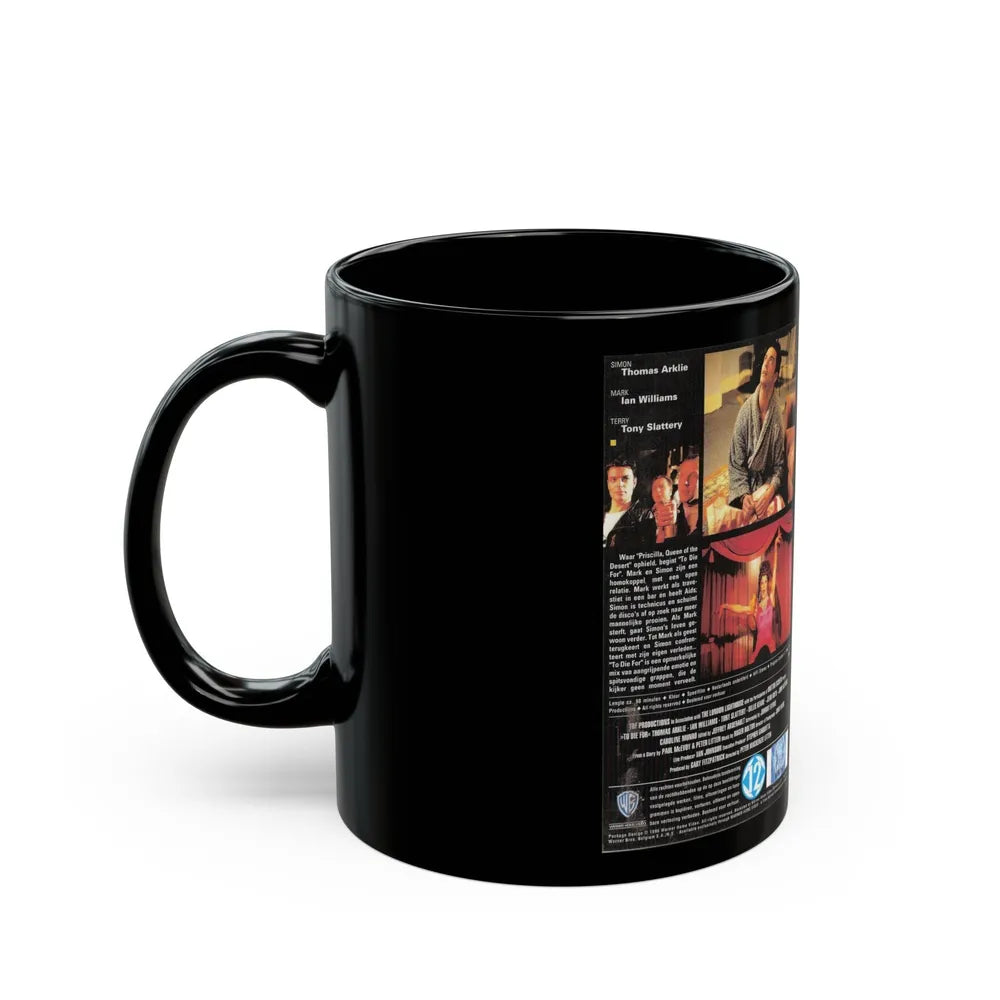 TO DIE FOR WARNER HOME VIDEO (VHS COVER) - Black Coffee Mug-Go Mug Yourself