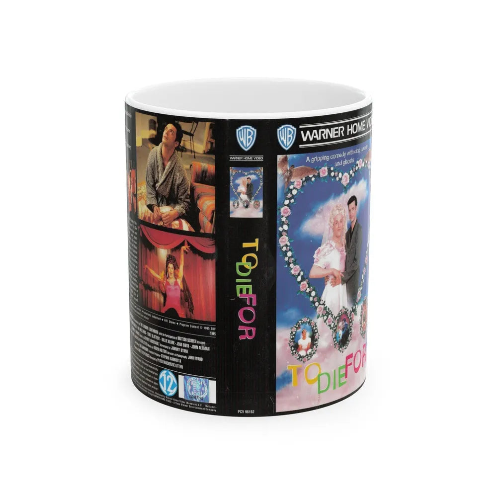 TO DIE FOR WARNER HOME VIDEO (VHS COVER) - White Coffee Mug-11oz-Go Mug Yourself