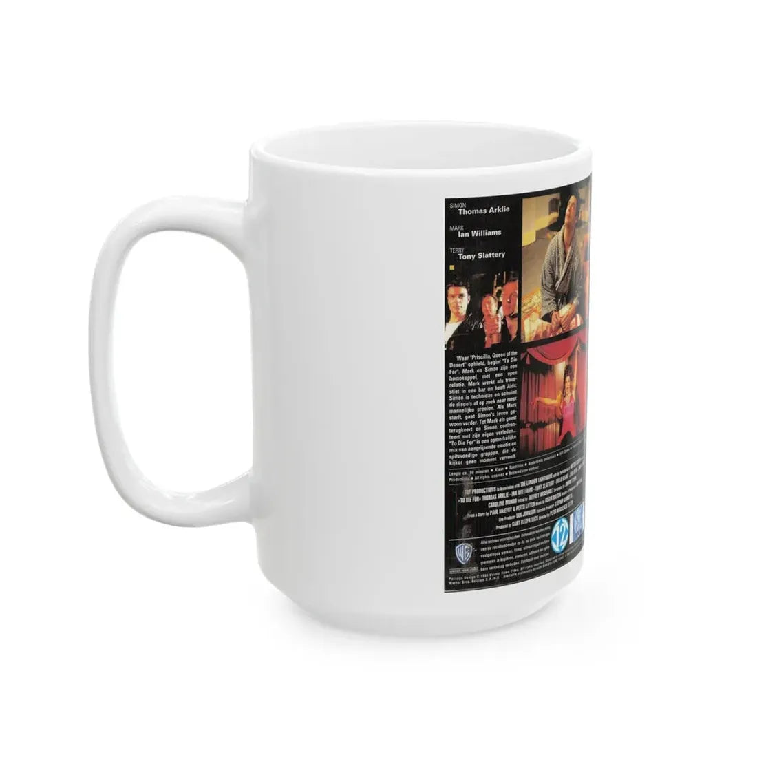 TO DIE FOR WARNER HOME VIDEO (VHS COVER) - White Coffee Mug - Go Mug Yourself