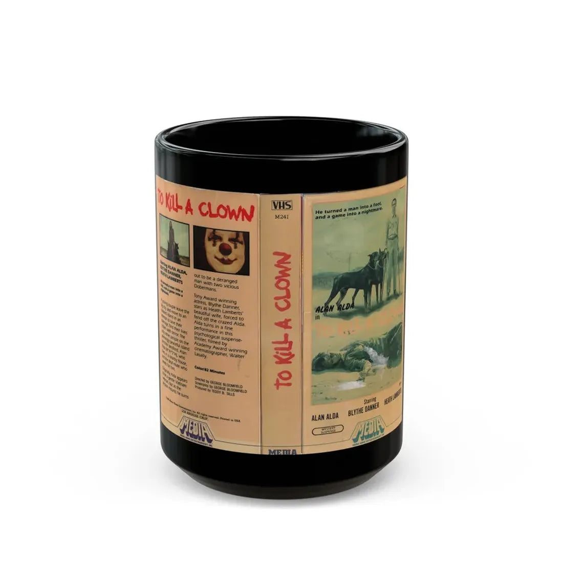 TO KILL A CLOWN (VHS COVER) - Black Coffee Mug 15oz - Go Mug Yourself