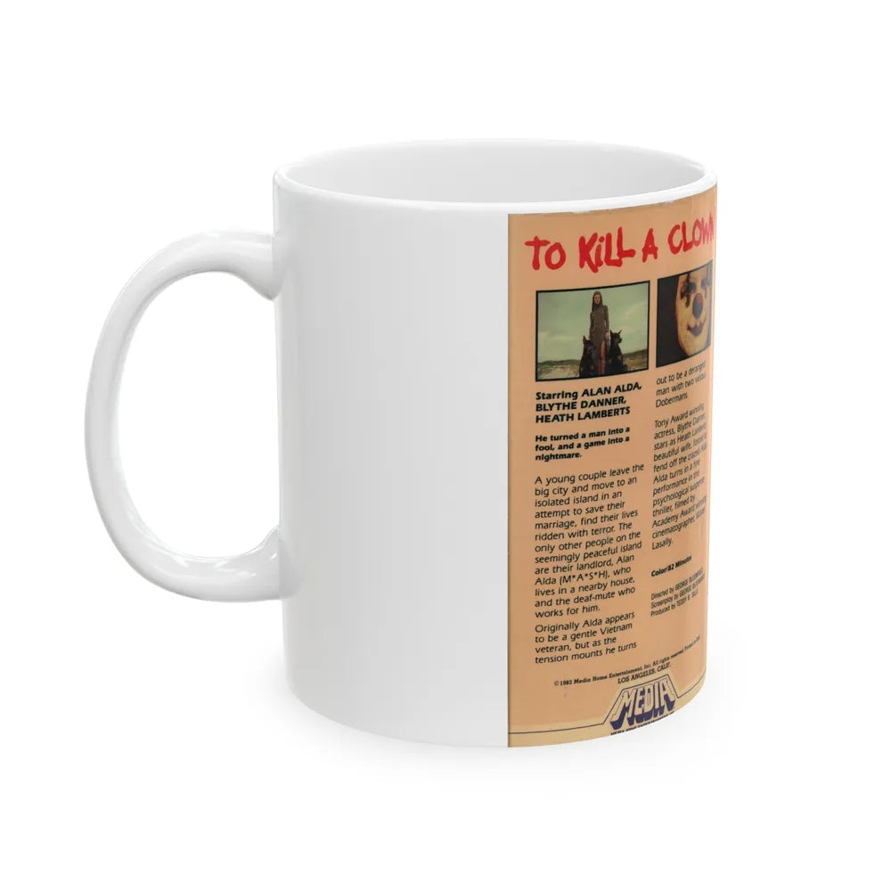 TO KILL A CLOWN (VHS COVER) - White Coffee Mug-Go Mug Yourself