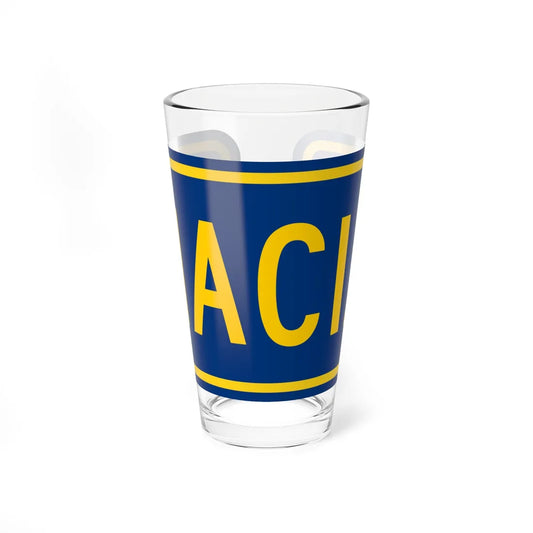 To plate county es (Puerto Rico) (Road Sign) Pint Glass 16oz 16oz - Go Mug Yourself