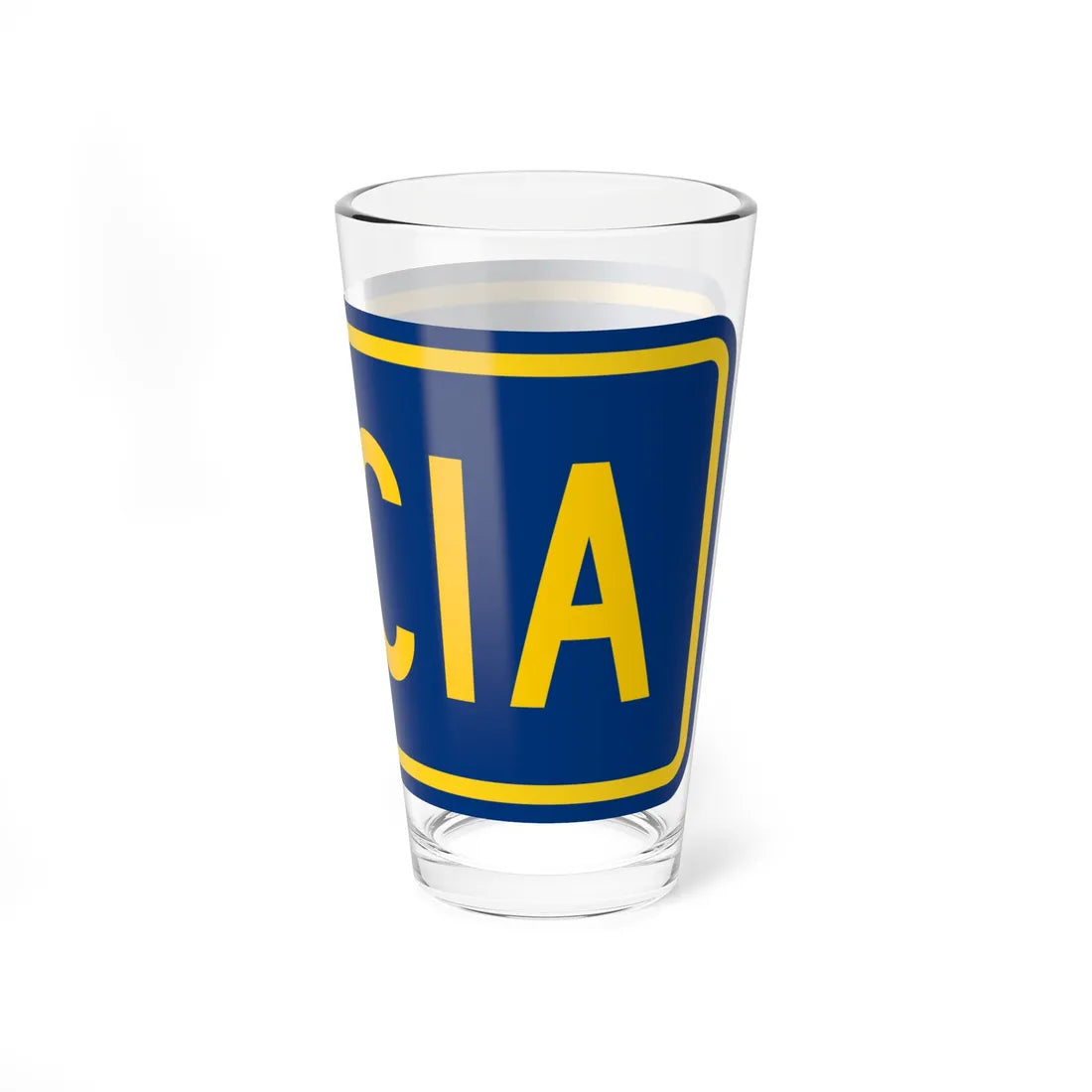 To plate county es (Puerto Rico) (Road Sign) Pint Glass 16oz - Go Mug Yourself