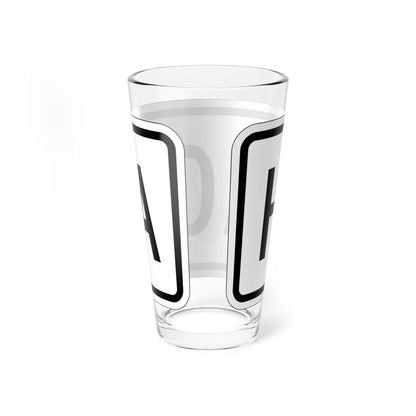 To plate es (Puerto Rico) (Road Sign) Pint Glass 16oz - Go Mug Yourself