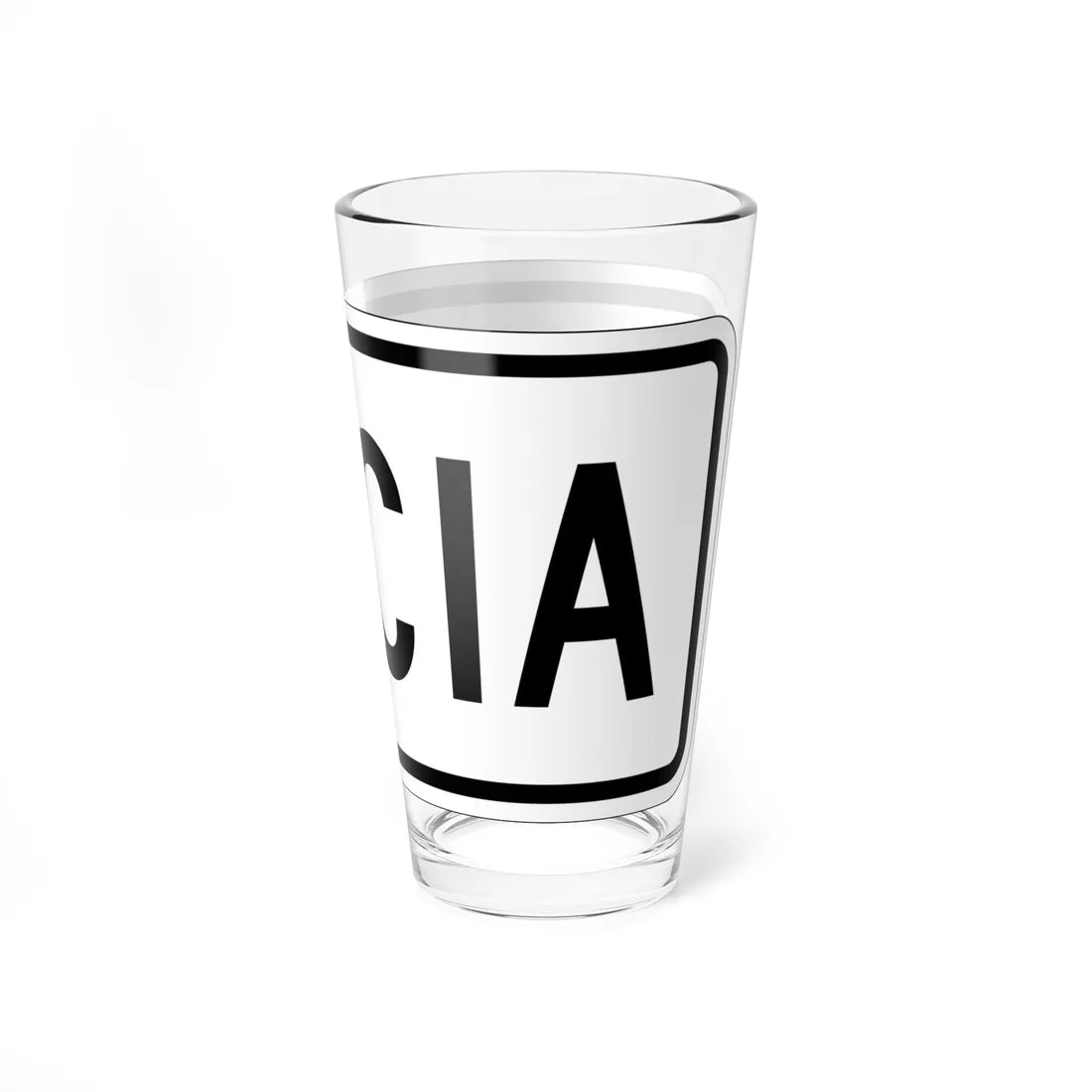 To plate es (Puerto Rico) (Road Sign) Pint Glass 16oz - Go Mug Yourself