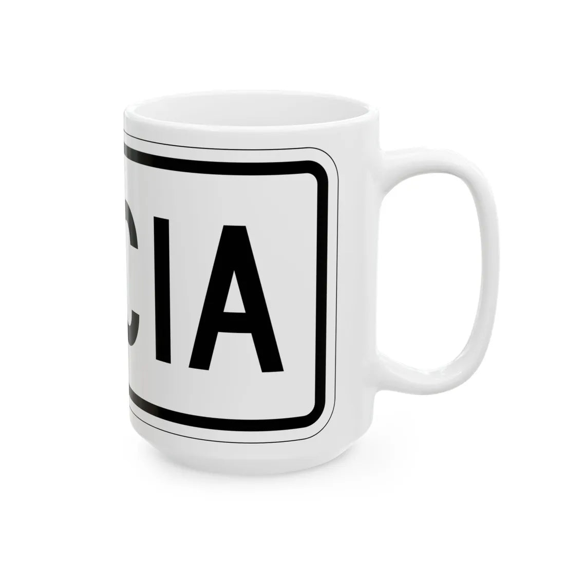 To plate es (Puerto Rico) (Road Sign) White Coffee Mug - Go Mug Yourself