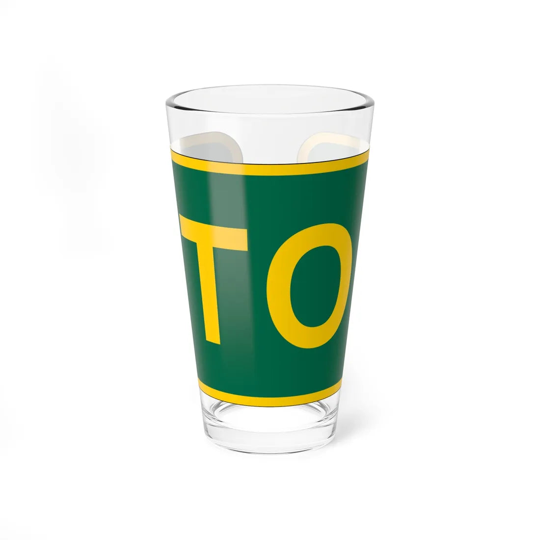 To plate GSP (New Jersey) (Road Sign) Pint Glass 16oz 16oz - Go Mug Yourself