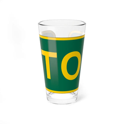 To plate GSP (New Jersey) (Road Sign) Pint Glass 16oz 16oz - Go Mug Yourself