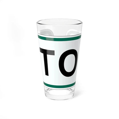 To plate South Dakota (South Dakota) (Road Sign) Pint Glass 16oz 16oz - Go Mug Yourself