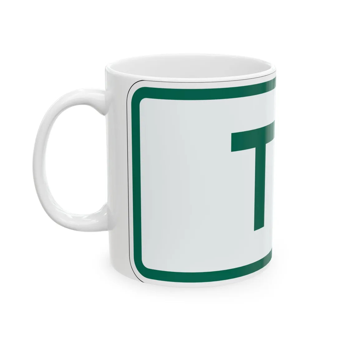 To plate Vermont (Vermont) (Road Sign) White Coffee Mug - Go Mug Yourself