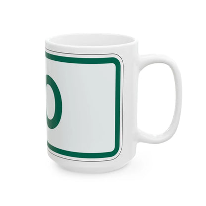 To plate Vermont (Vermont) (Road Sign) White Coffee Mug - Go Mug Yourself