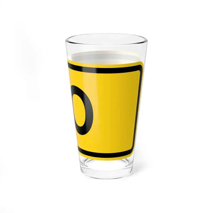 To plate Wyoming (Wyoming) (Road Sign) Pint Glass 16oz - Go Mug Yourself