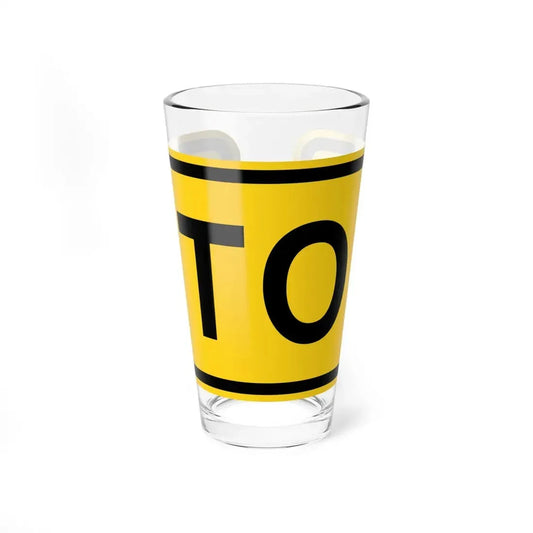 To plate Wyoming (Wyoming) (Road Sign) Pint Glss 16oz 16oz - Go Mug Yourself