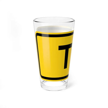 To plate Wyoming (Wyoming) (Road Sign) Pint Glss 16oz - Go Mug Yourself