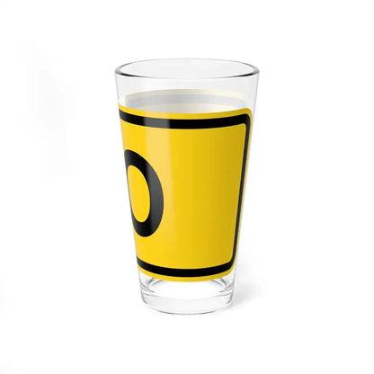 To plate Wyoming (Wyoming) (Road Sign) Pint Glss 16oz - Go Mug Yourself