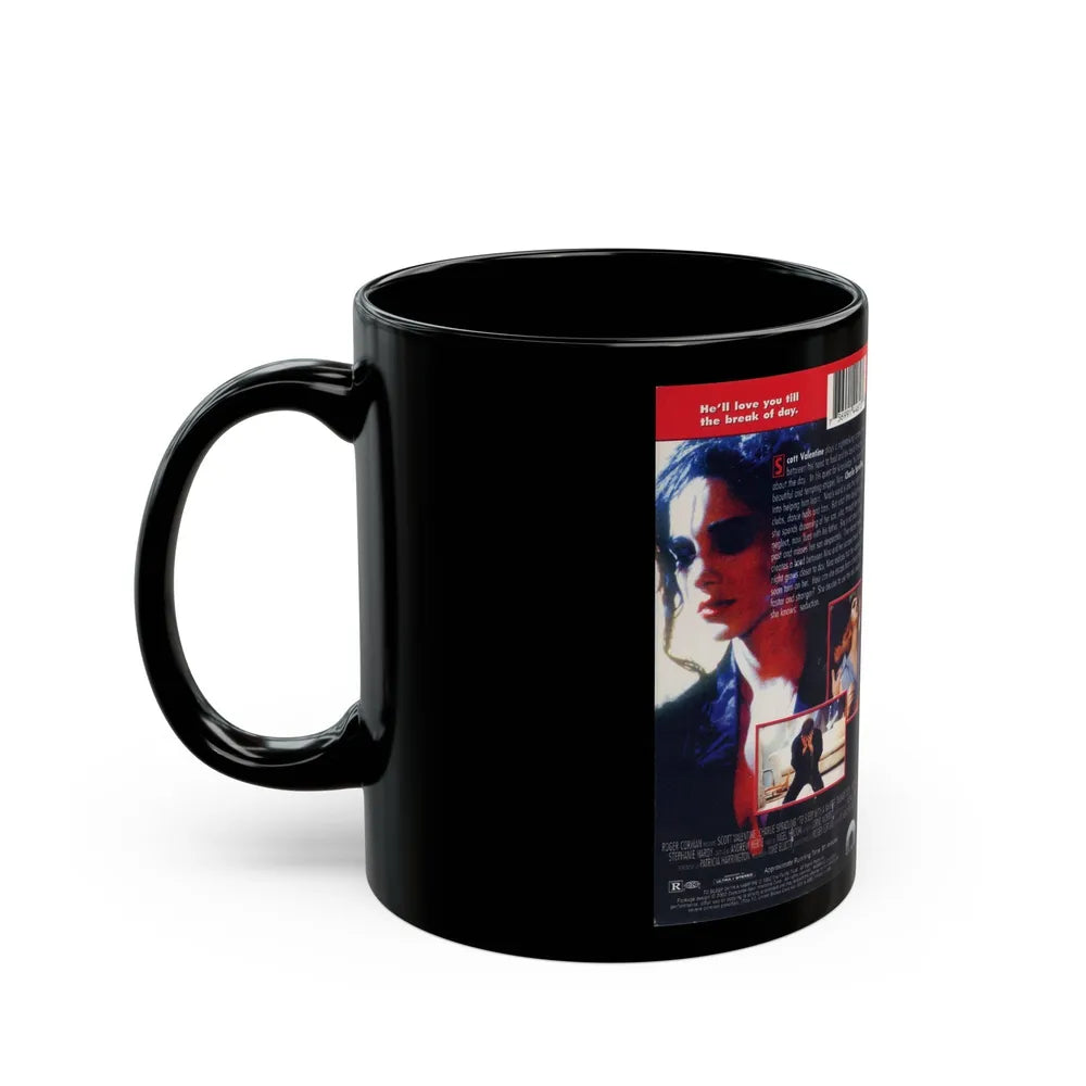 TO SLEEP WITH A VAMPIRE (VHS COVER) - Black Coffee Mug-Go Mug Yourself