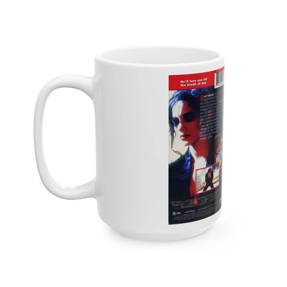 TO SLEEP WITH A VAMPIRE (VHS COVER) - White Coffee Mug-Go Mug Yourself