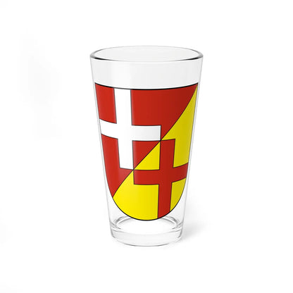 TobelTägerschen-blazon (Switzerland) (Coat of Arms) Pint Glass 16oz 16oz - Go Mug Yourself