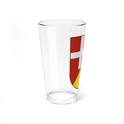 TobelTägerschen-blazon (Switzerland) (Coat of Arms) Pint Glass 16oz - Go Mug Yourself