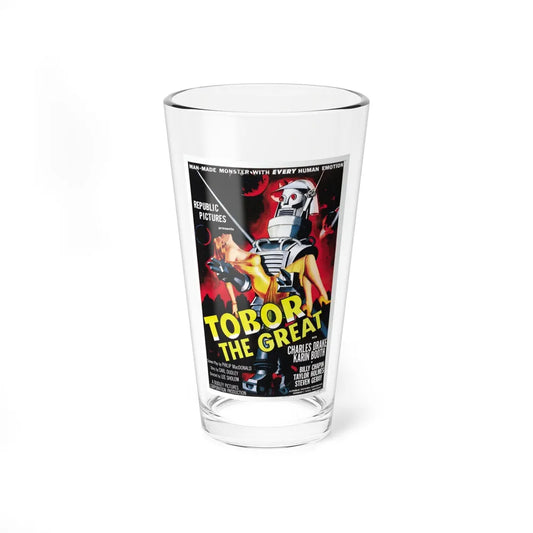 TOBOR THE GREAT 1954 Movie Poster - Pint Glass 16oz-16oz-Go Mug Yourself