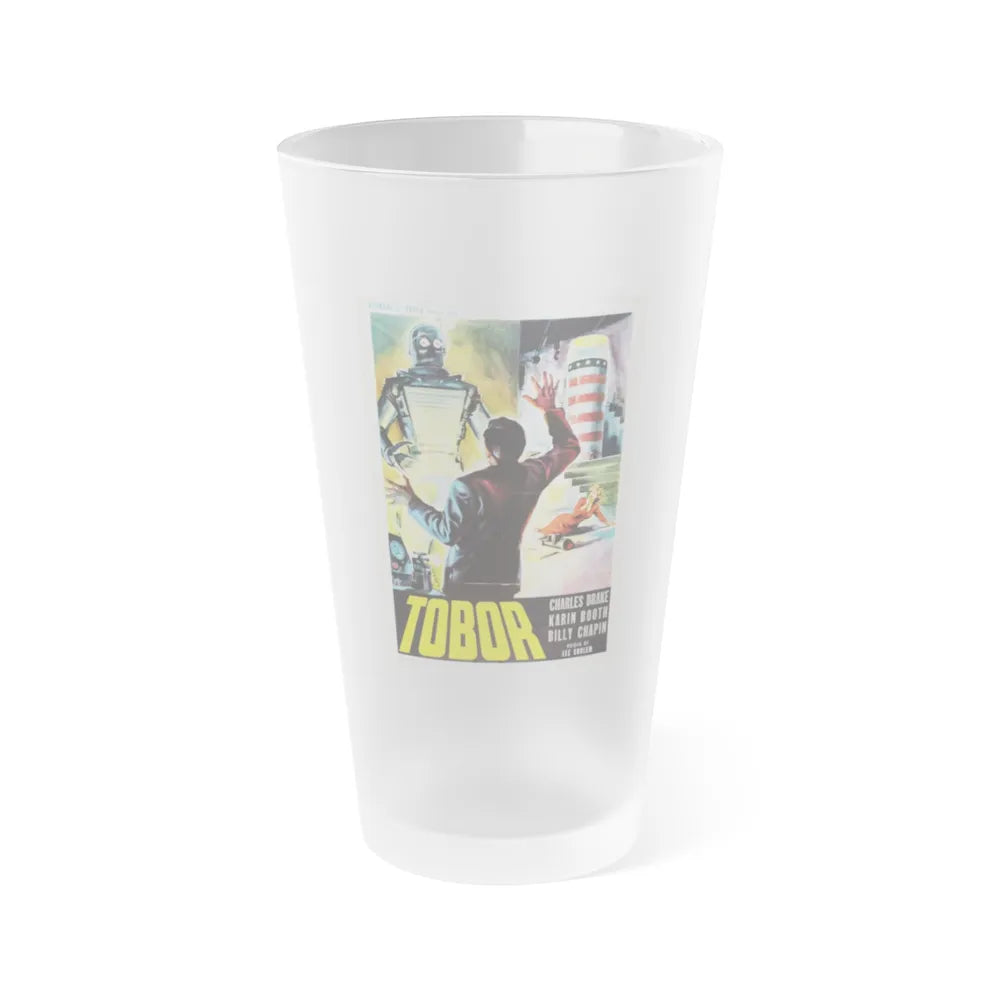 TOBOR THE GREAT (2) 1954 Movie Poster - Frosted Pint Glass 16oz-16oz-Frosted-Go Mug Yourself