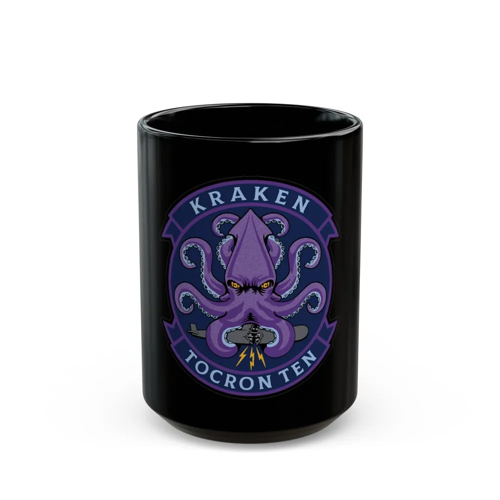 TOCRON TEN KRAKEN (U.S. Navy) Black Coffee Mug-15oz-Go Mug Yourself