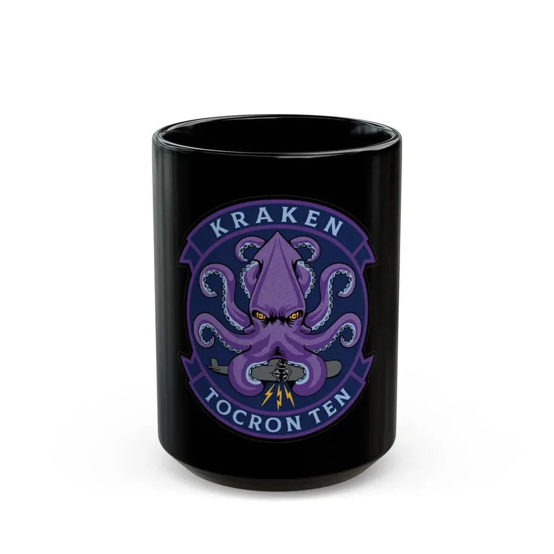 TOCRON TEN KRAKEN (U.S. Navy) Black Coffee Mug 15oz - Go Mug Yourself