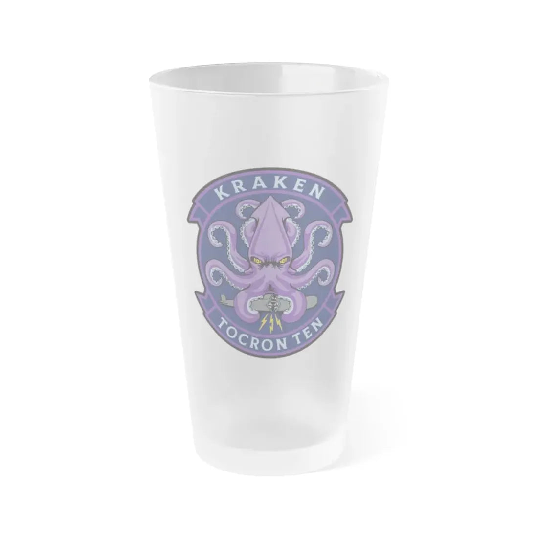 TOCRON TEN KRAKEN (U.S. Navy) Frosted Pint Glass 16oz Default Title - Go Mug Yourself