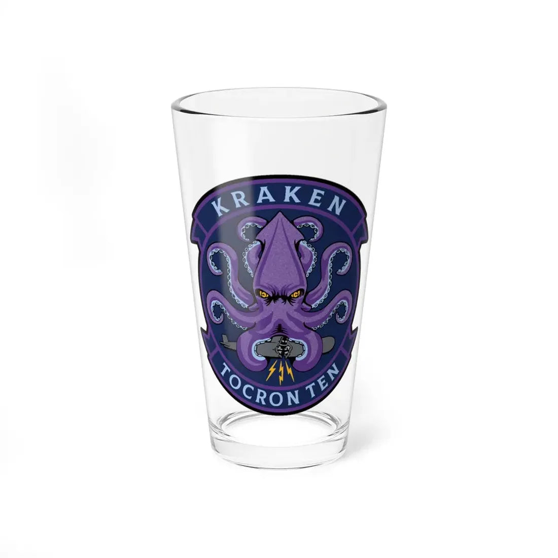 TOCRON TEN KRAKEN (U.S. Navy) Pint Glass 16oz 16oz - Go Mug Yourself