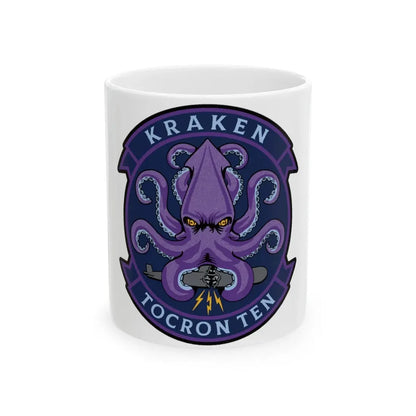 TOCRON TEN KRAKEN (U.S. Navy) White Coffee Mug 11oz - Go Mug Yourself