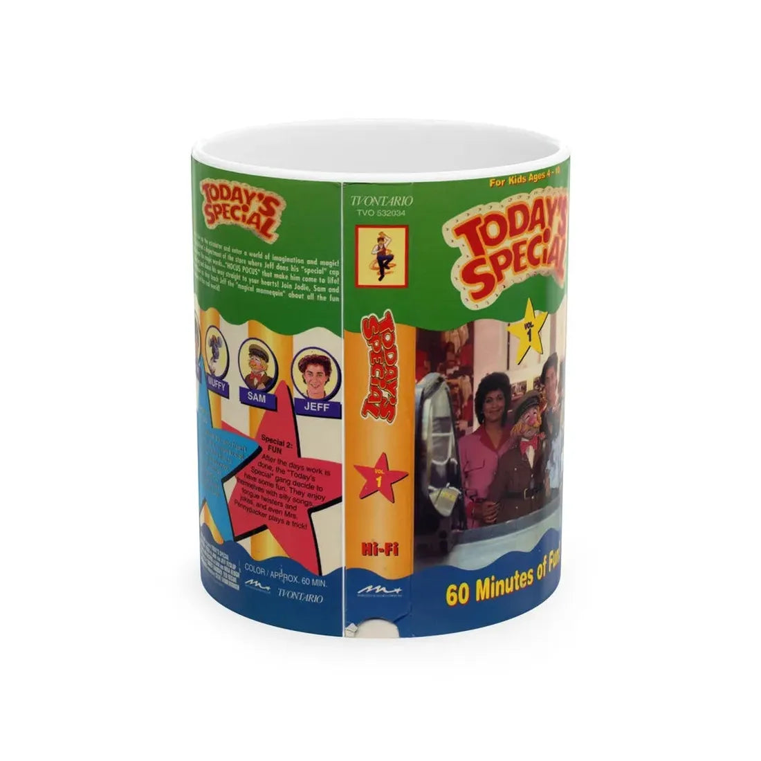 TODAYS SPECIAL VOLUME 1 (VHS COVER) - White Coffee Mug 11oz - Go Mug Yourself