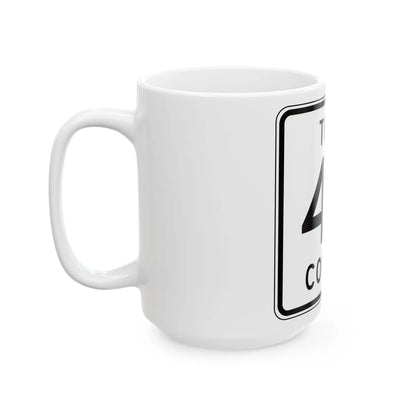 Todd County Route 46 (Minnesota) (Road Sign) White Coffee Mug - Go Mug Yourself