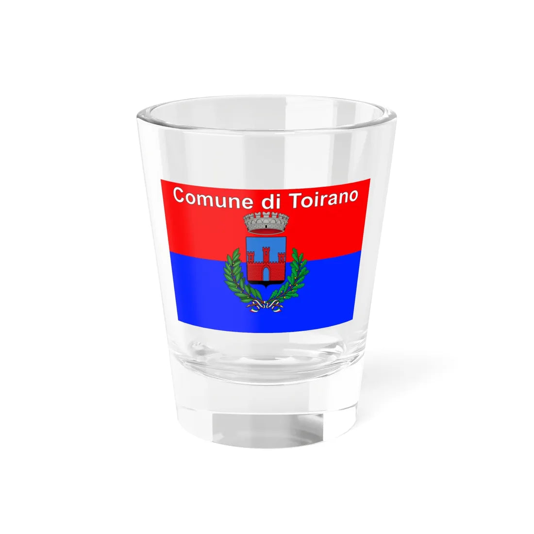 Toirano-Bandiera (Italy) Shot Glass 1.5oz 1.5oz - Go Mug Yourself