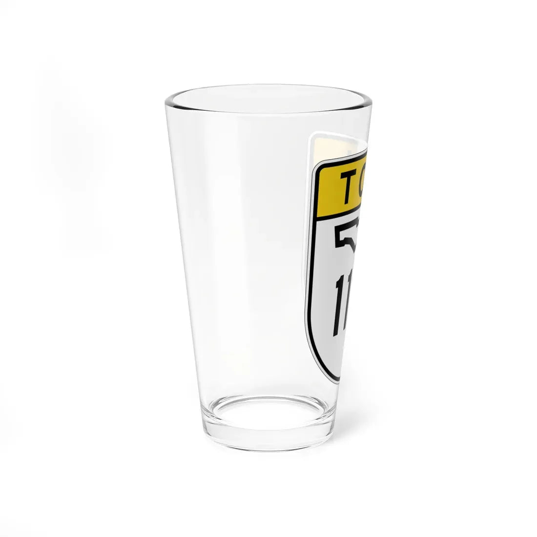 Toll Florida 112 (Florida) (Road Sign) Pint Glass 16oz - Go Mug Yourself