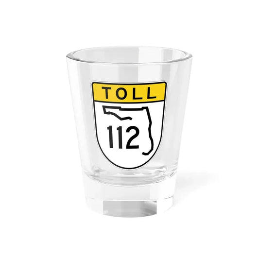 Toll Florida 112 (Florida) (Road Sign) Shot Glass 1.5oz 1.5oz - Go Mug Yourself