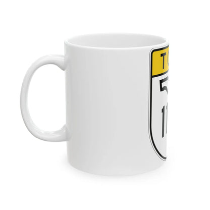 Toll Florida 112 (Florida) (Road Sign) White Coffee Mug - Go Mug Yourself