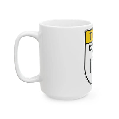 Toll Florida 112 (Florida) (Road Sign) White Coffee Mug - Go Mug Yourself