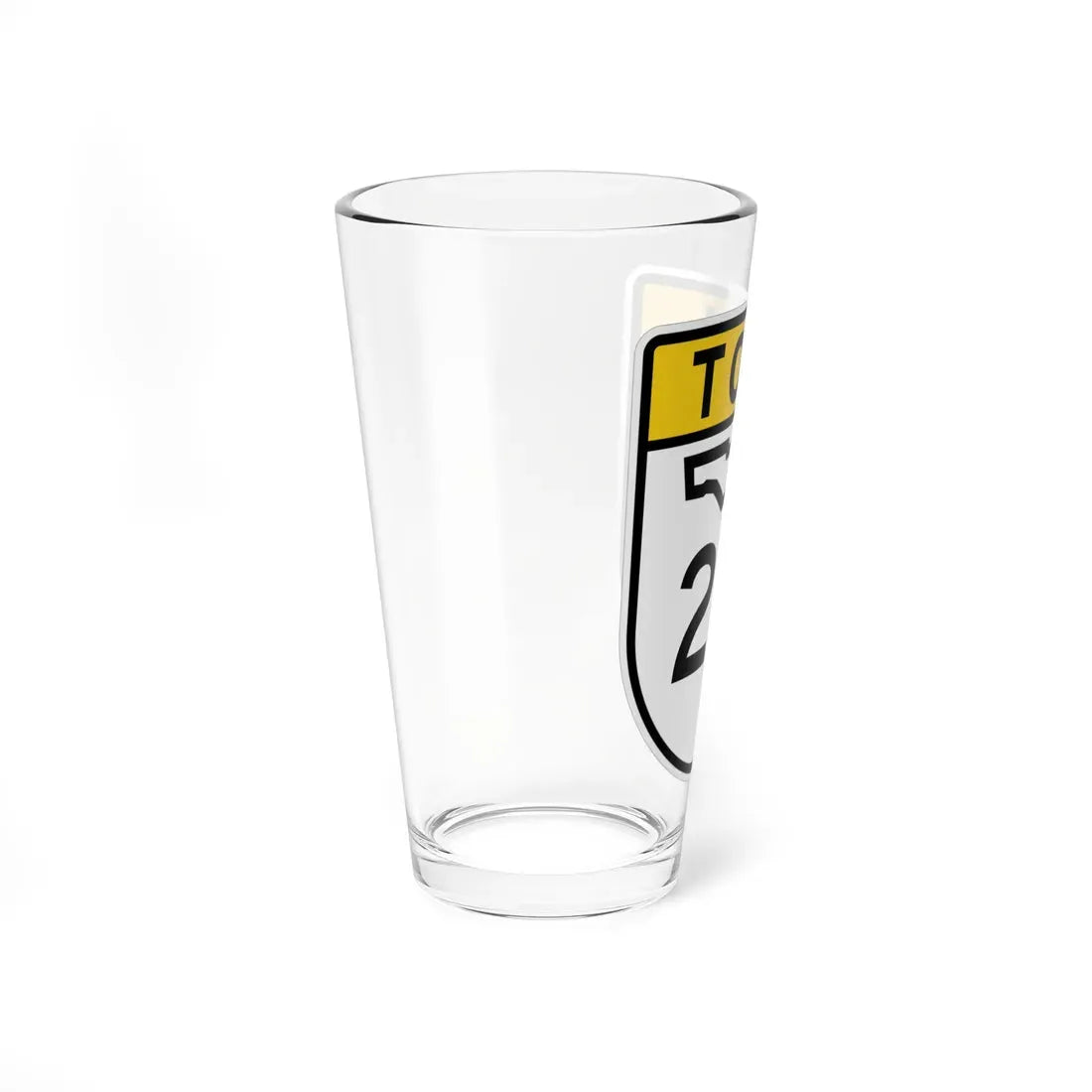 Toll Florida 23 (Florida) (Road Sign) Pint Glass 16oz - Go Mug Yourself