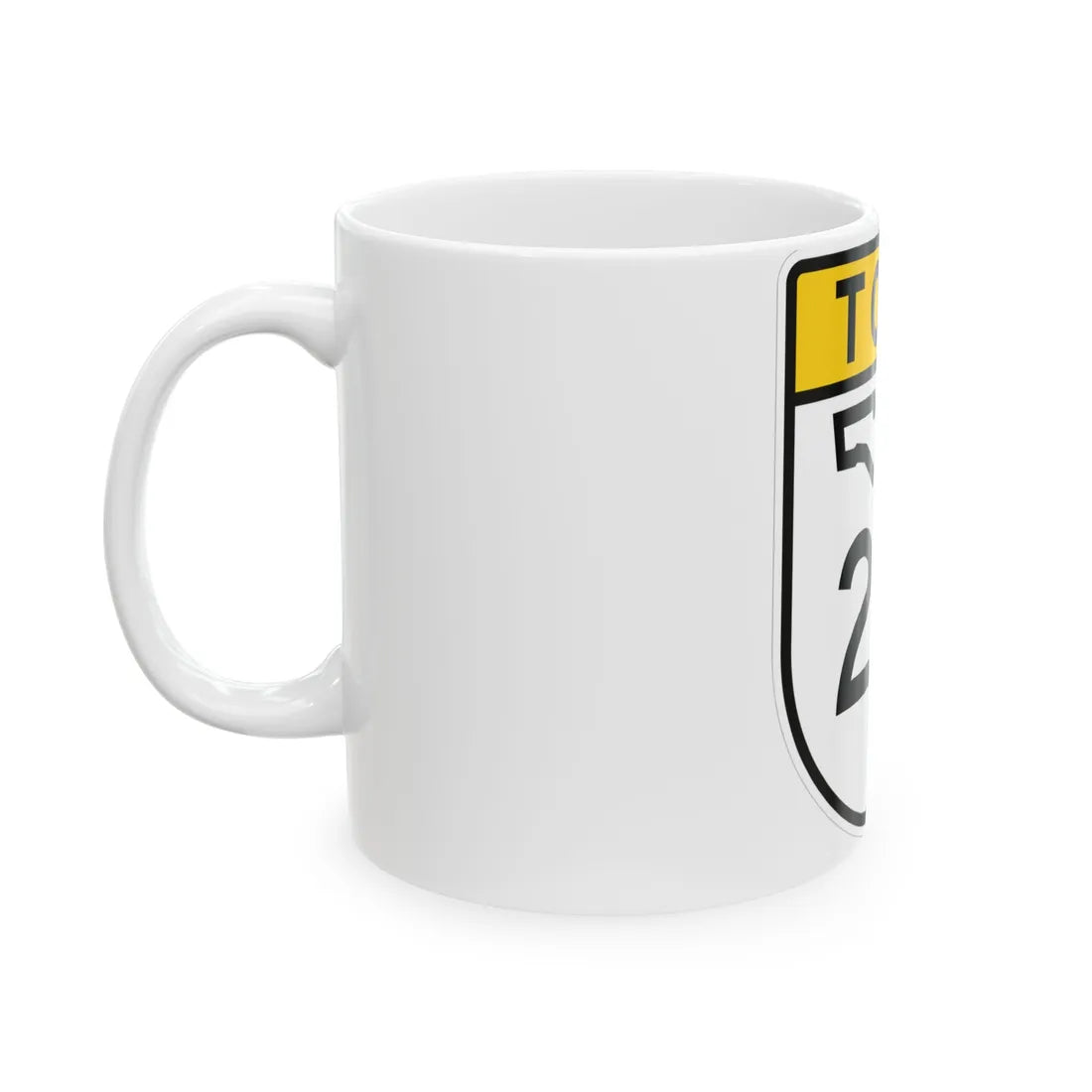 Toll Florida 23 (Florida) (Road Sign) White Coffee Mug - Go Mug Yourself