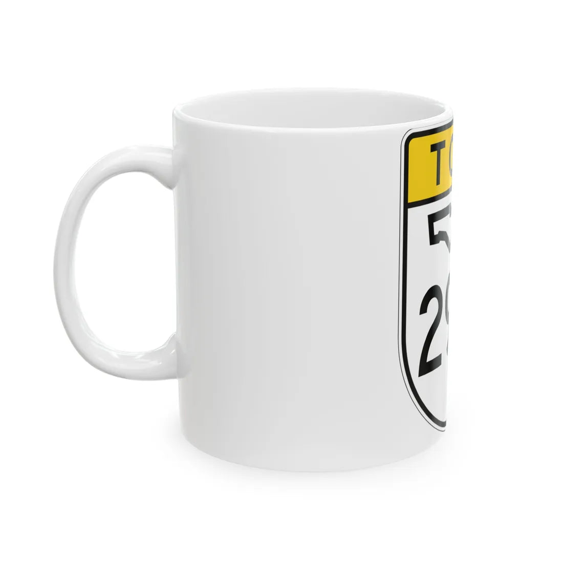Toll Florida 293 (Florida) (Road Sign) White Coffee Mug - Go Mug Yourself